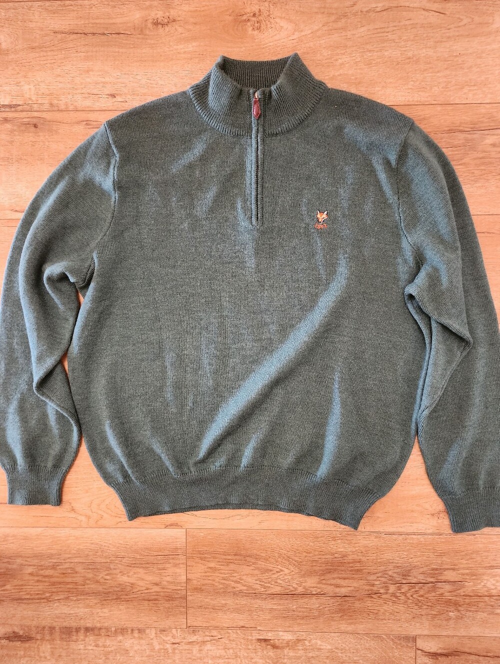 RARE VTG Ralph Lauren Golf FOX 1892 Sweater Italian 100% Merino Wool 1/4 Zip XL